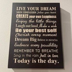 Quote Canvas Wall Art